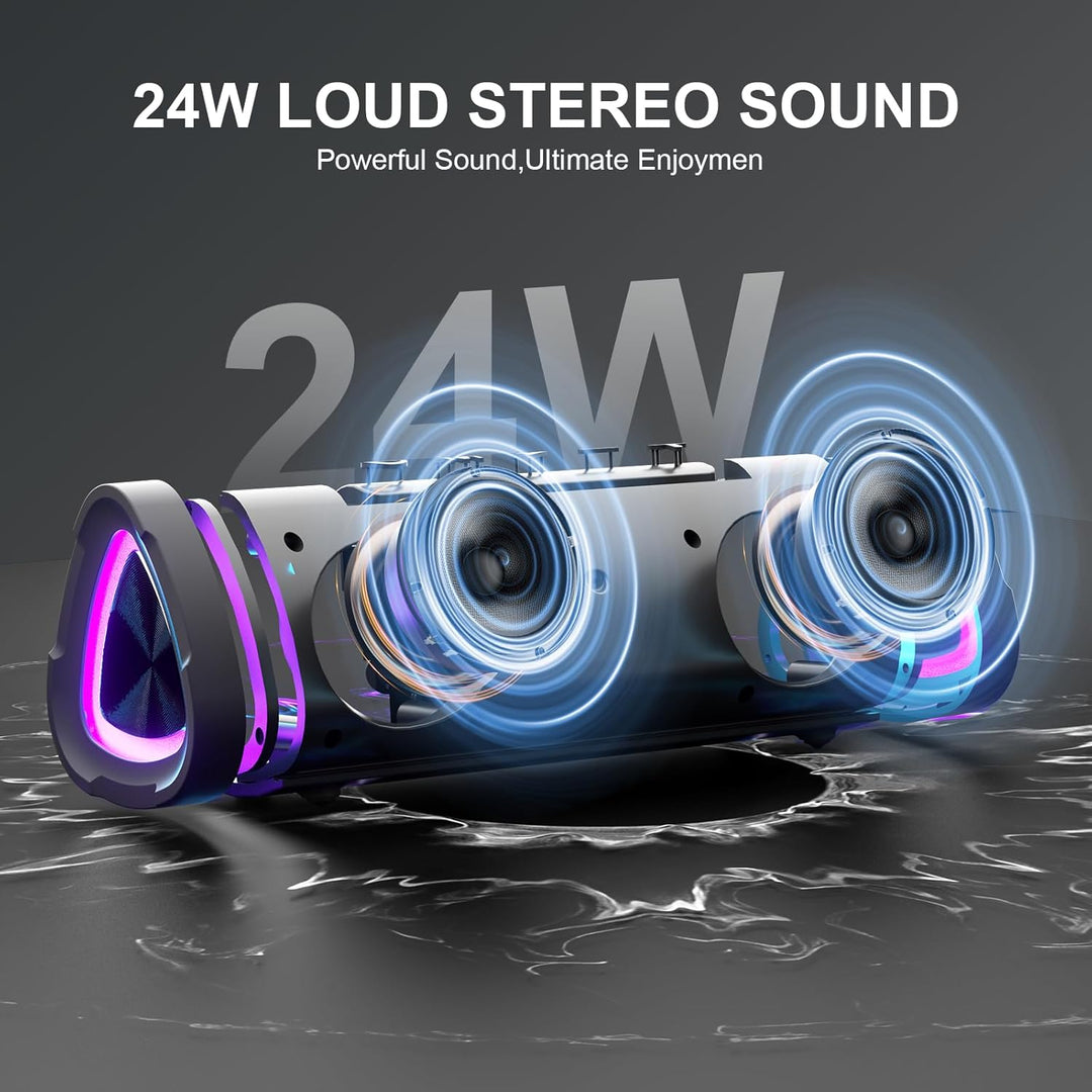 Vanzon Altavoz Bluetooth portátil inalámbrico con sonido estéreo de...