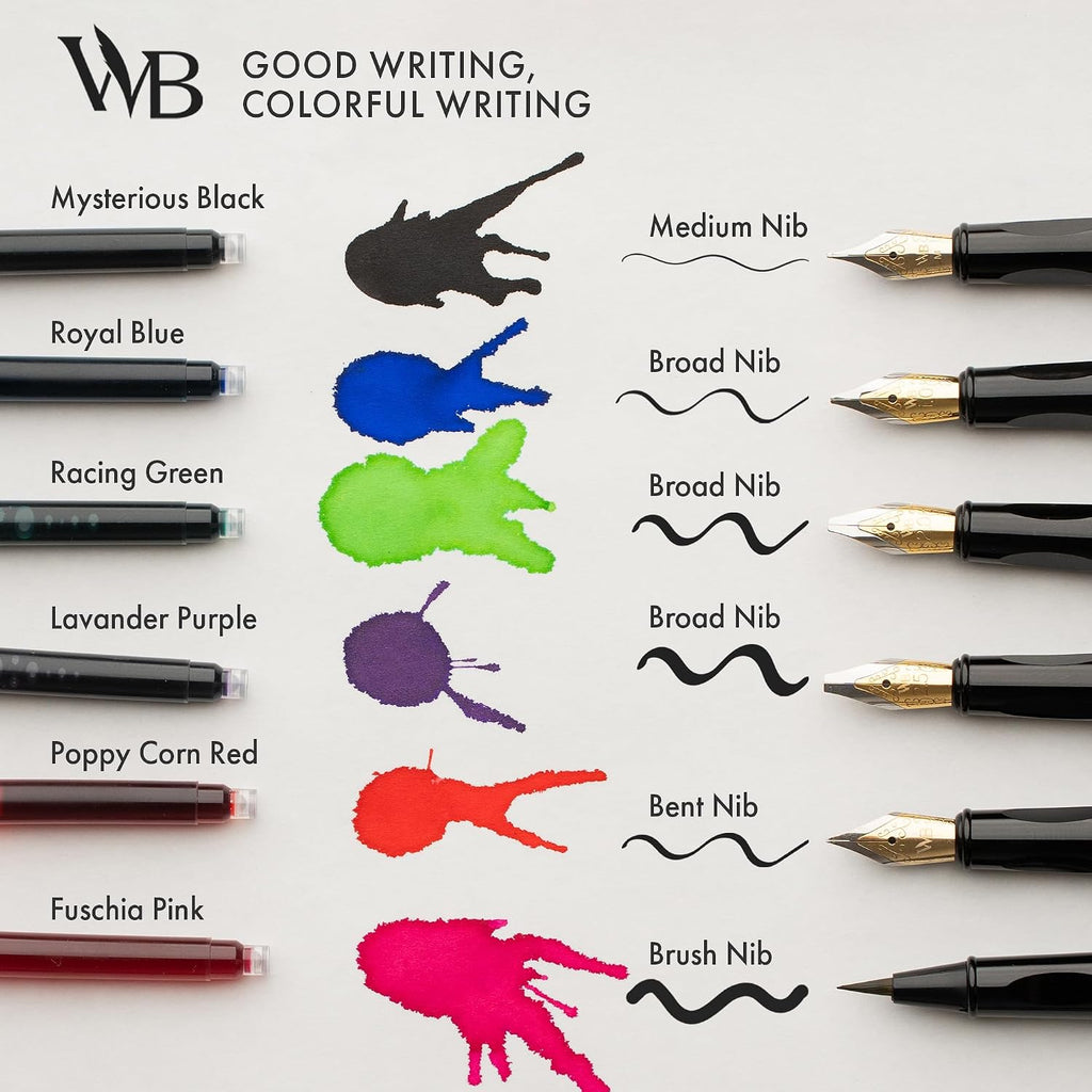 Wordsworth & Black Juego de pluma estilográfica para principiantes, kit de