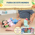 Kids Preferred Disney Baby Lilo & Stitch - Juego de regalo de peluche de 4 piezas Cuteeze