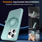 Funda compatible con iPhone 14 Pro con soporte, verde azulado