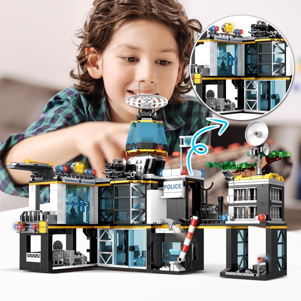 HOGOKIDS Juego de construcción de la estación de policía