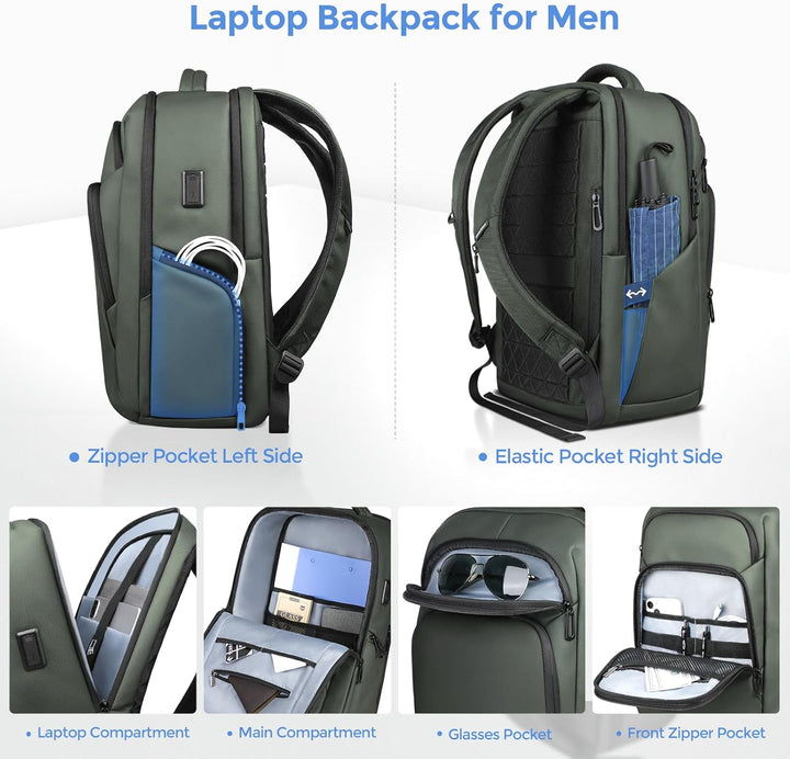 Mochila para laptop de 17.3 pulgadas para viajes, trabajo, oficina,...