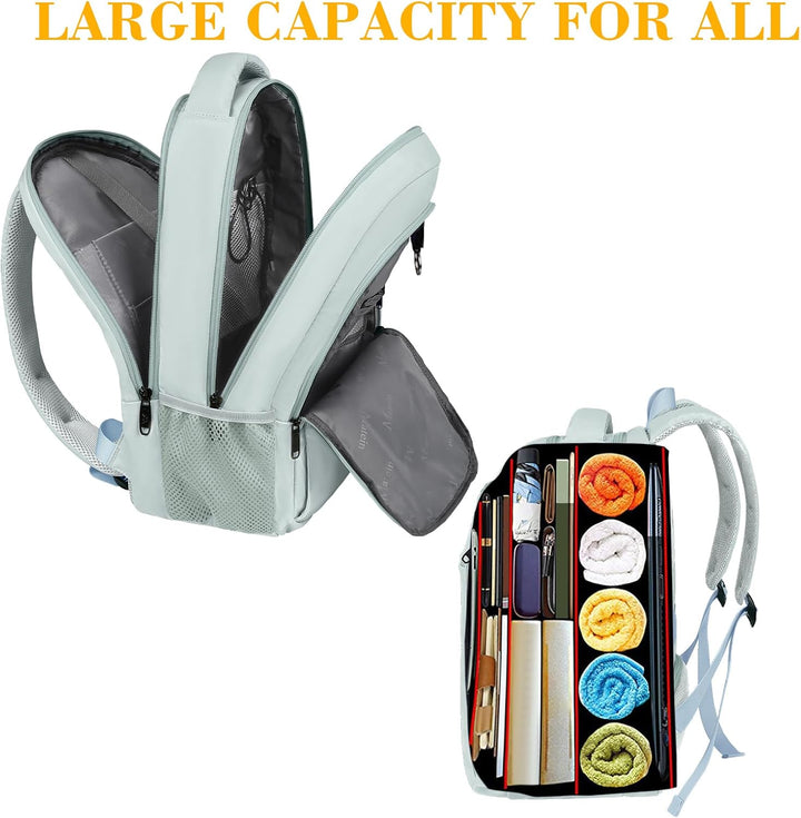 MATEIN Mochila de viaje para laptop, mochila escolar ligera antirro...