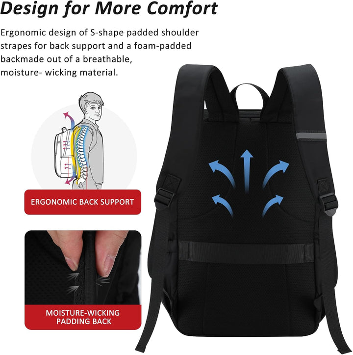 MAXTOP Mochila de viaje para computadora portátil, mochilas de nego...