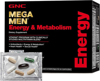 GNC Mega Men Energía y Metabolismo Vitapak Program, Nutrición Compl...