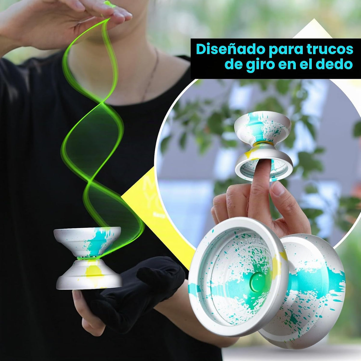 MAGICYOYO V12 Yoyo profesional, Yoyo sensible al dedo para niños de 8 a 12 años