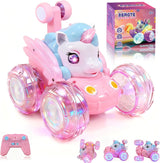 Logth Juguetes de Unicornio Coche RC para Niñas 4-6 Rosa Lindo Vehí...