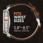 Suitisbest Correa de cuero compatible para Apple Watch Ultra Banda de 49 mm 46 mm 45 mm 44 mm 42 mm 41 mm 40 mm, correa de repuesto de cuero genuino para iWatch series 11 10 9 8 7 6 5 4 3 2 1, SE 3 2