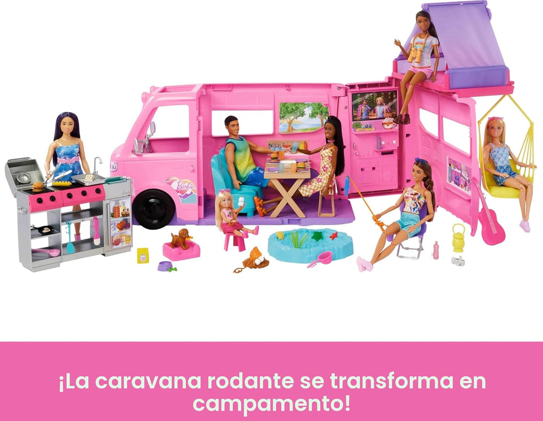 Barbie Dream Camper - Juego nuevo para 2025 con tienda de campaña d...
