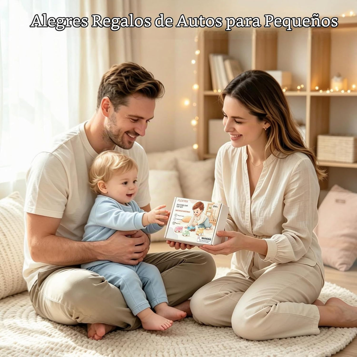 Coches de juguete de silicona para bebés y niños pequeños, juguetes suaves para dentición para bebés de 6 a 12 meses, juguetes de bebé para regalos de cumpleaños para niños y niñas (4 unidades)