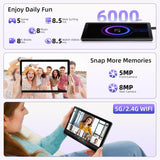 MENTUME Tablet de 10 pulgadas, tabletas para juegos Android 15, Oct...