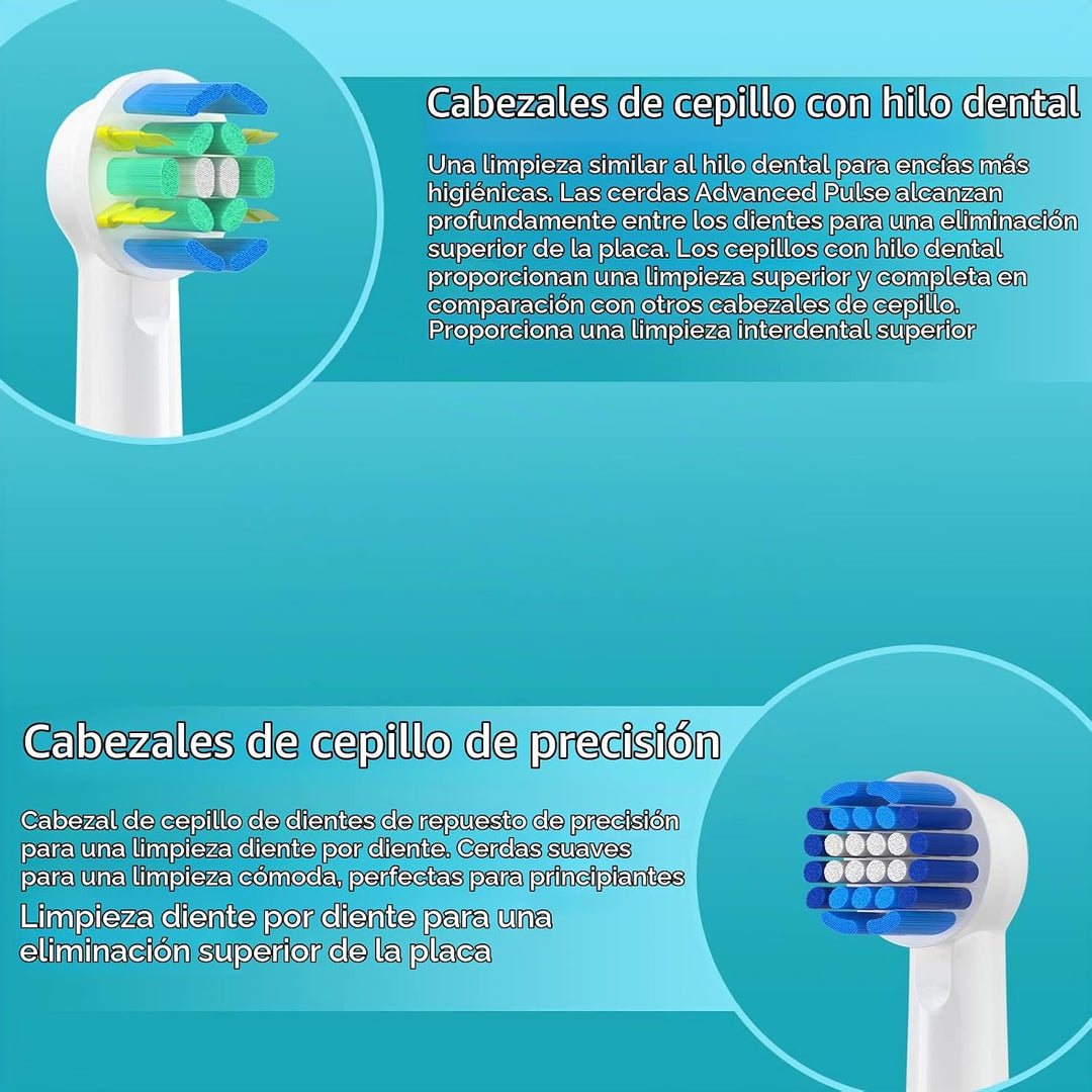 KHBD Paquete de 16 cabezales de repuesto para Oral B Braun, incluye...