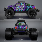1/14 RC Cars 50 KPH 4WD Camión Offroad con 25W Cargador Rápido 3S
