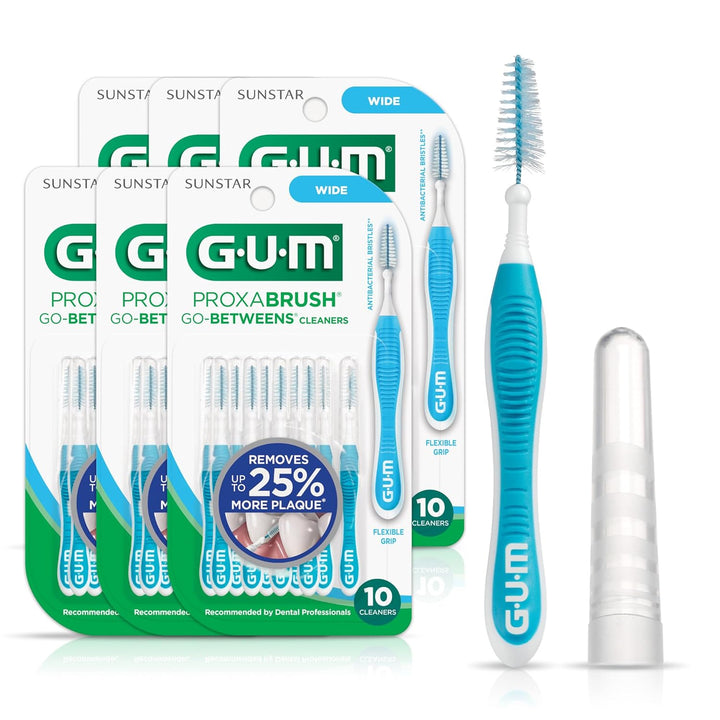 GUM Proxabrush Go-Betweens - Cepillos interdentales anchos - Palill...