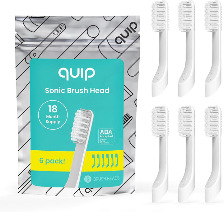 quip Cabezales de repuesto para cepillos de dientes sónicos para ad...