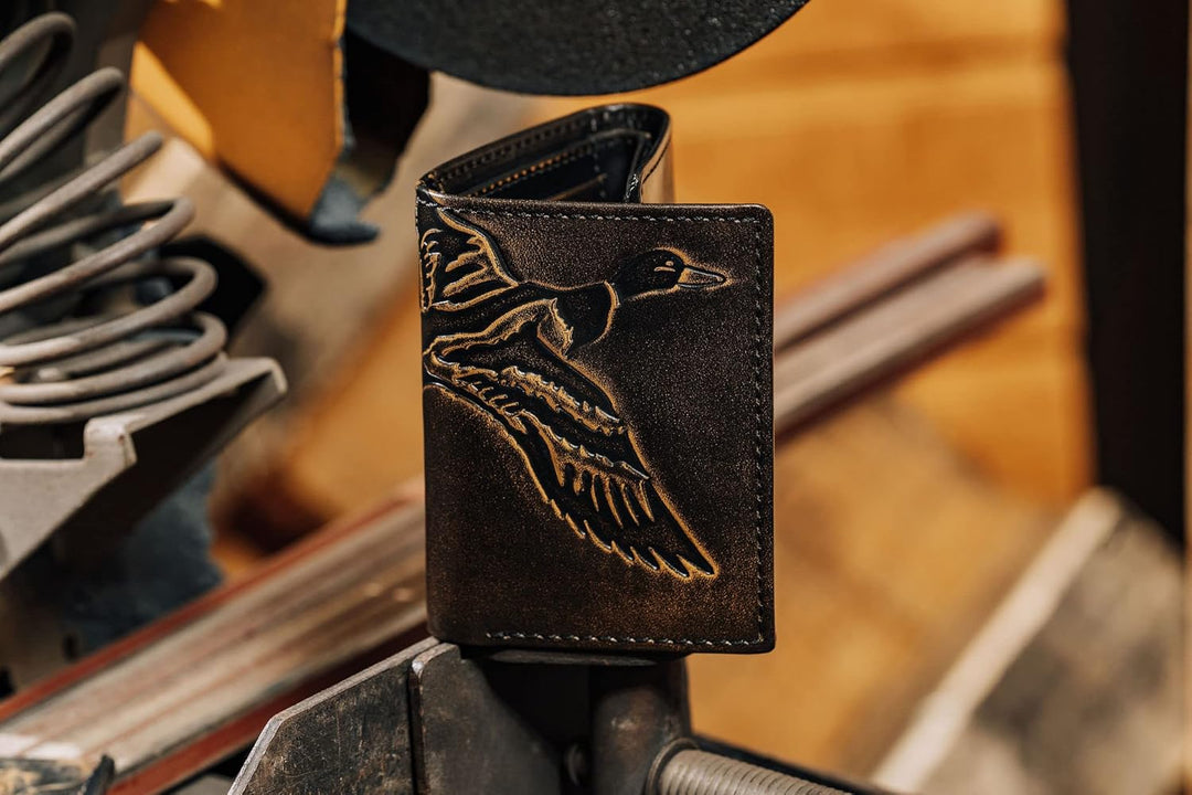 House of Jack Co. Cartera de triple pliegue | Cartera de cuero para...