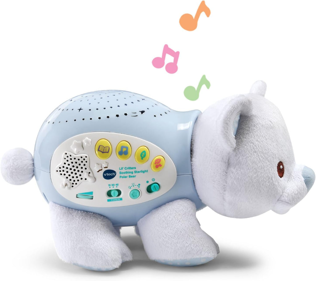 VTech Baby Lil' Critters Proyector Relajante de Luz Estelar con Oso Polar para Guardería