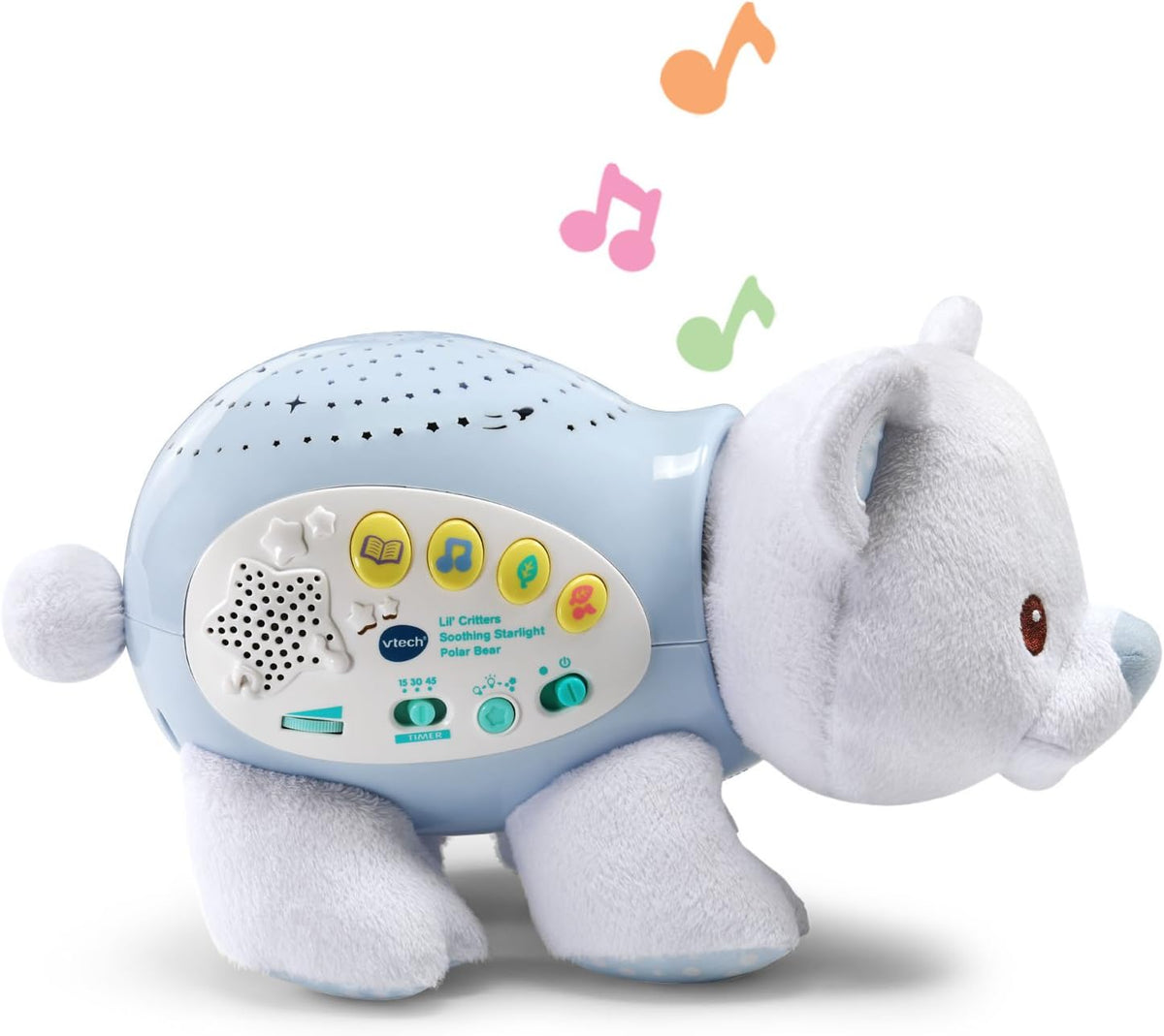VTech Baby Lil' Critters Proyector Relajante de Luz Estelar con Oso Polar para Guardería