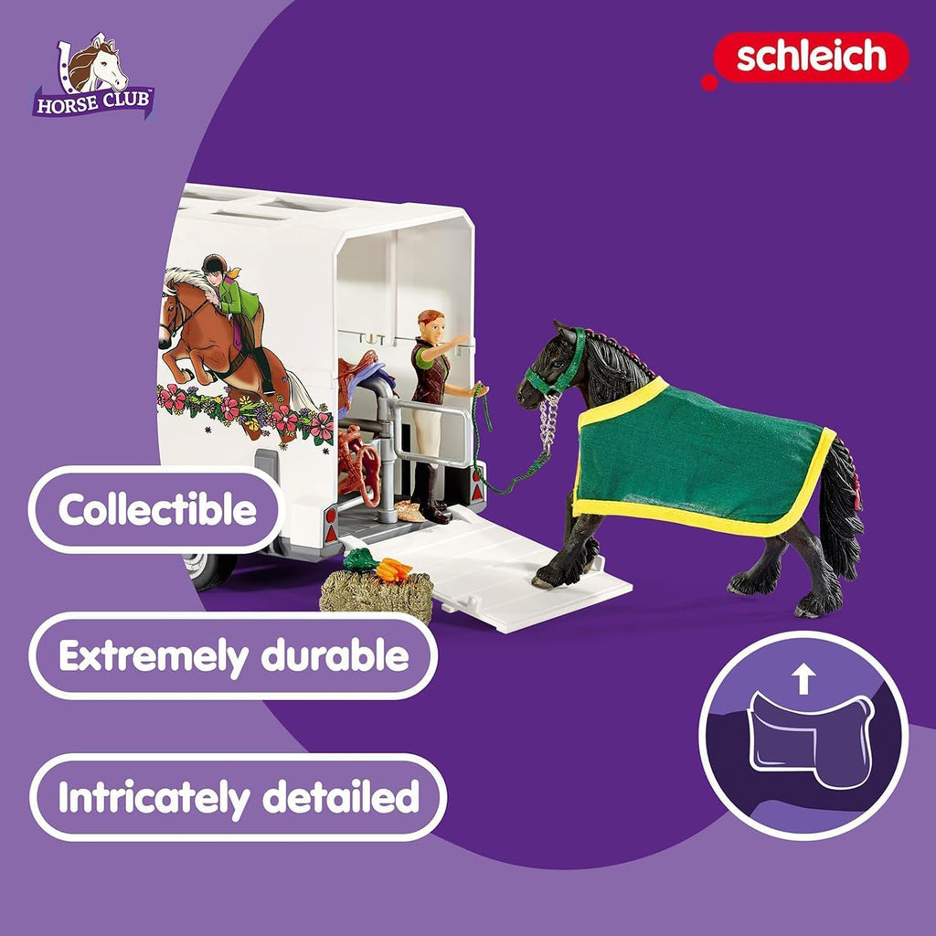 Schleich Horse Club - Juego de caballos de 38 piezas, camión y remolque - 5
