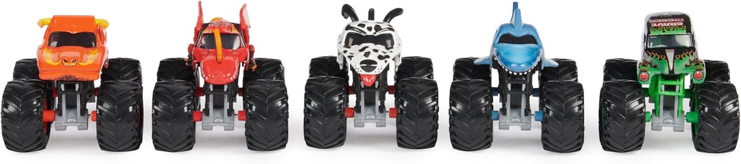 Monster Jam Paquete de 5 camiones monstruo a escala 164