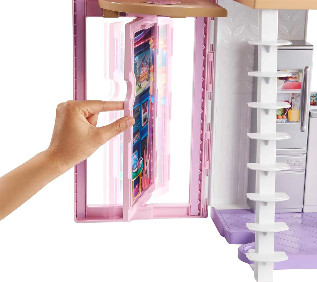 Set de Juego de Casa de Muñecas Barbie, Casa Malibu con más de 25 M...