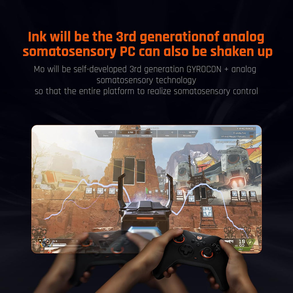 Controlador Inalámbrico Black Shark, BIGBIG Won Gale para PC, Apuntado por Movimiento, Gatillo Hall, 4 Botones Personalizables, Controlador de Juegos Inalámbrico con App para Switch/PC/iOS/Android [windows]