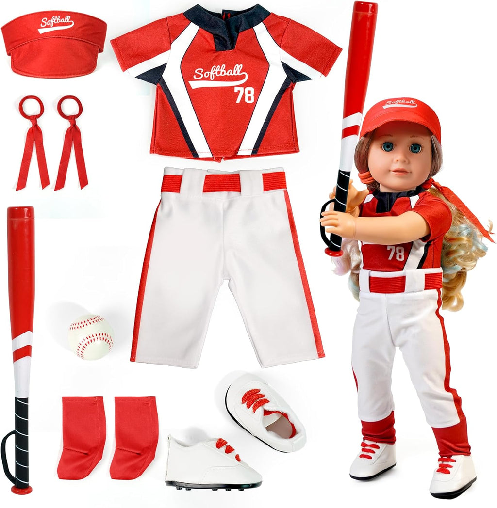 Conjunto de ropa y accesorios de uniforme de sóftbol ARTST