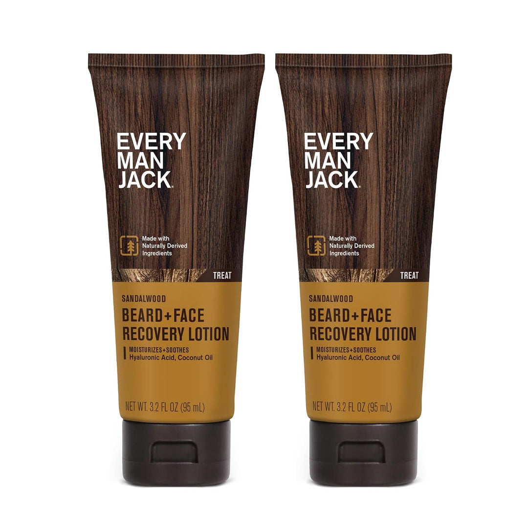 Every Man Jack Loción de recuperación para barba + cara, hidrata al...