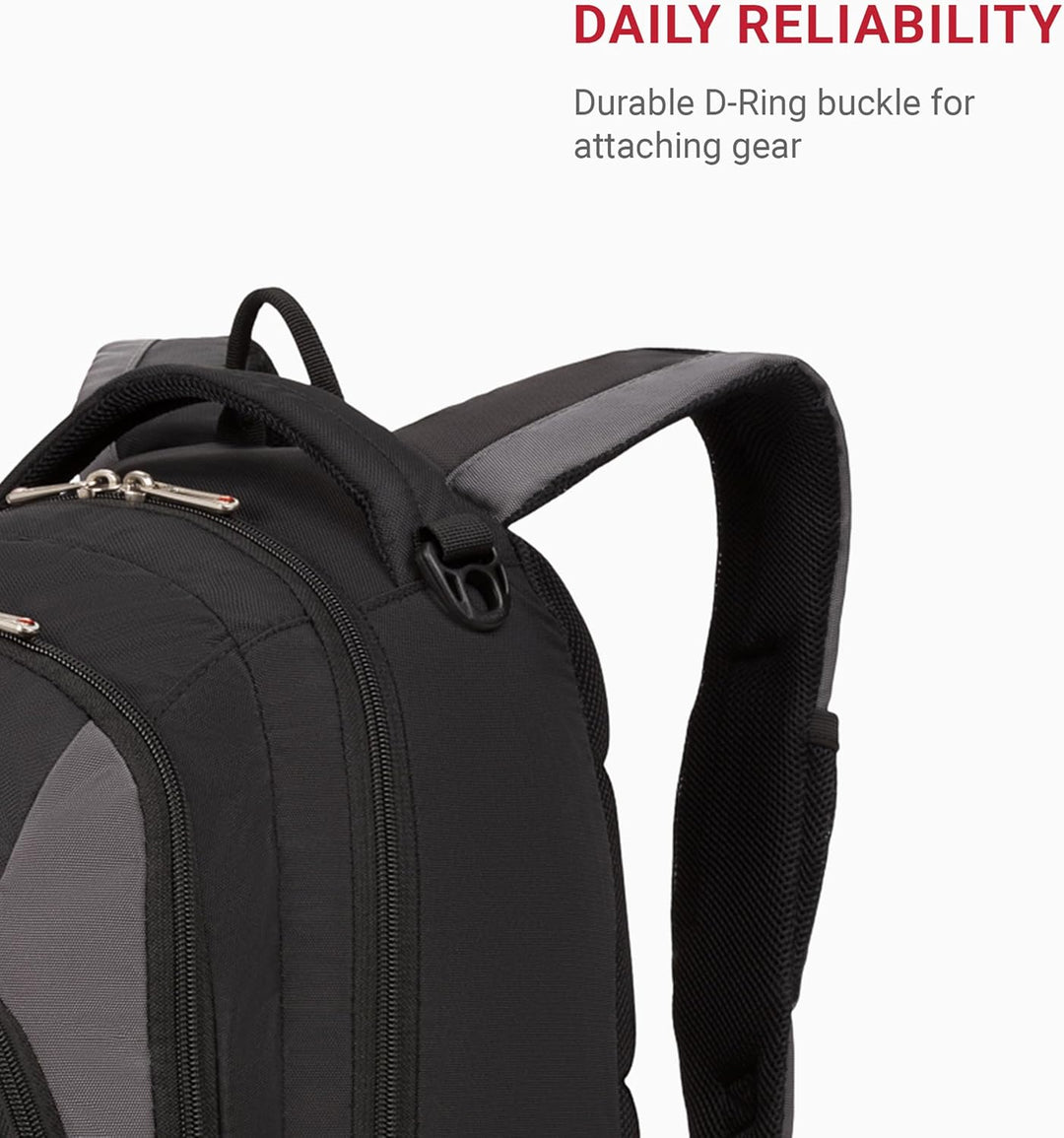 SwissGear 1186 Travel Gear - Mochila elástica ligera, Negro\/Gris,...