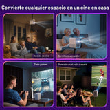 Aurzen Roku - Proyector inteligente para TV con Wifi y Bluetooth, D...