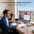 UGREEN Mac mini Dock DP Hub 4K 144Hz con carcasa NVMe