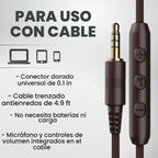 ARTIX - Auriculares con cable con micrófono, auriculares con cable