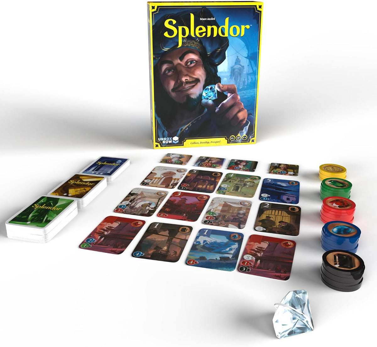 Splendor, juego de mesa (idioma español no garantizado)