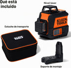 Klein Tools Nivel láser autonivelante compacto 93CPLG, 100 pies