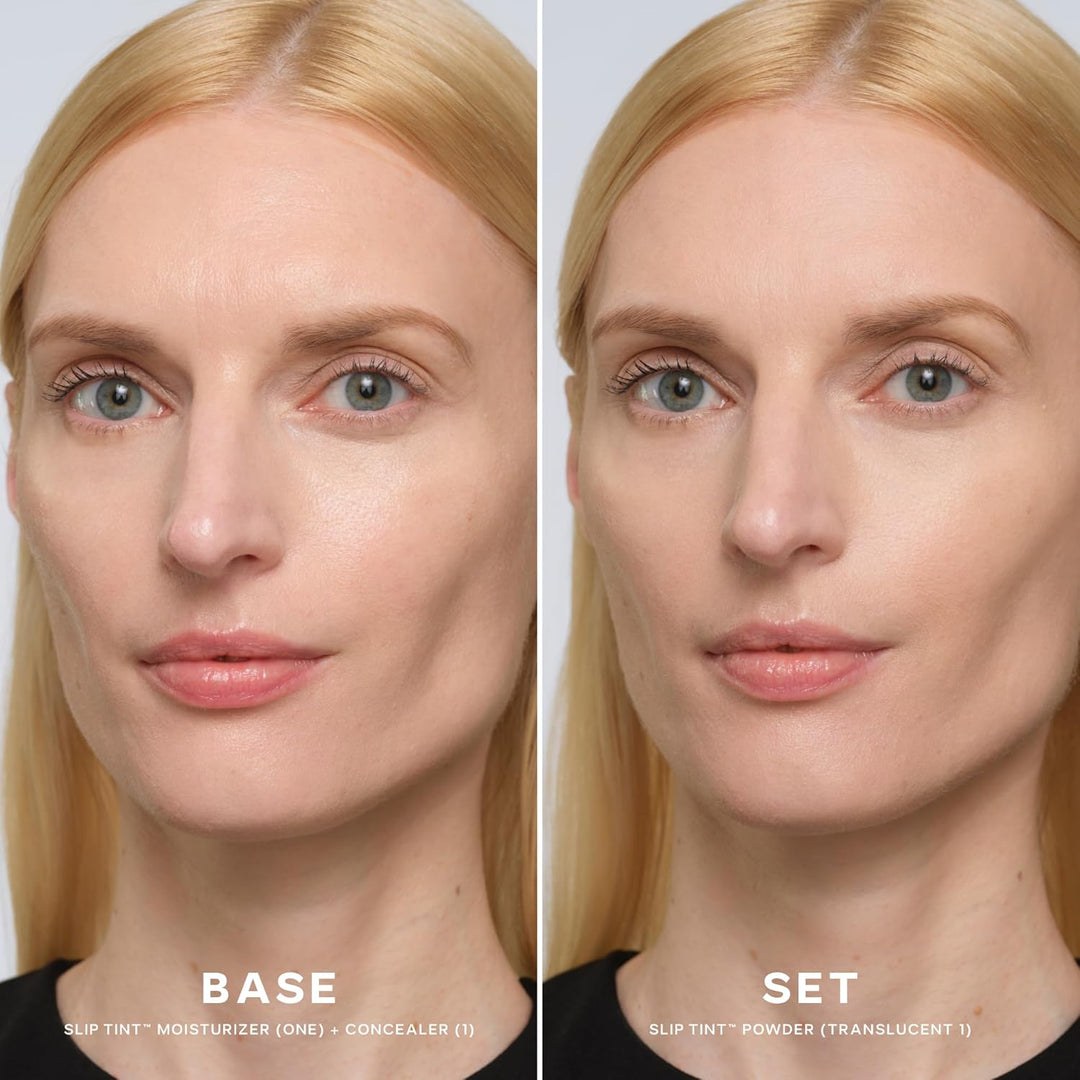 Saie Slip Tint Polvo Fijador Horneado - Polvo translúcido para maqu...