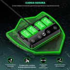 DINOSTRIKE Paquete de 4 baterías de 6200 mWh compatibles con estación de carga del controlador Xbox One/Series S/X. Cable USB C extendido: batería recargable para Xbox