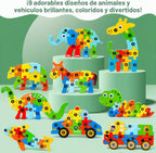 Paquete de 9 rompecabezas de madera para niños de 3 a 5 años, rompecabezas de animales Montessori