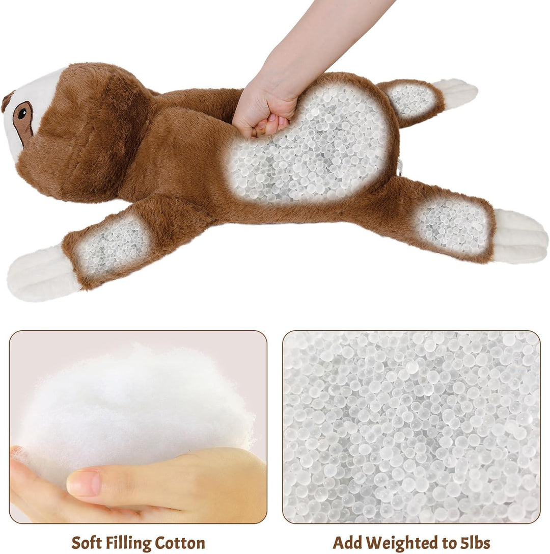 Animales de peluche con peso de perezoso de 5 libras - Peluches con...