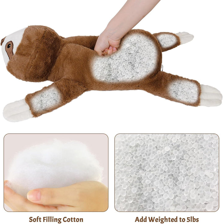 Animales de peluche con peso de perezoso de 5 libras - Peluches con...