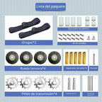 Kit de riel de tanque para robot de coche RC DIY con engranajes