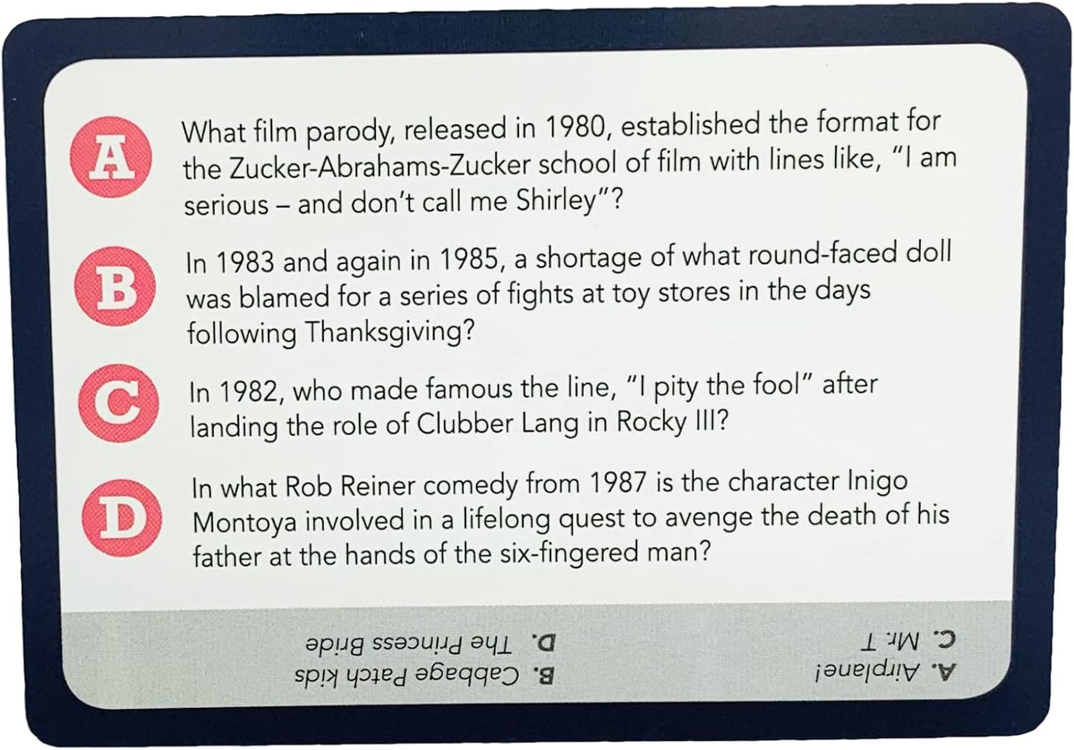 You Gotta Know 1980s - Juego de Trivia