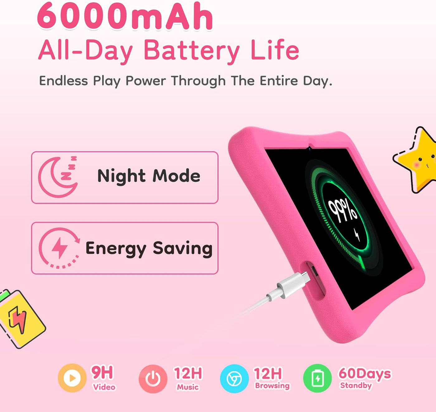 SVITOO Tablet para niños de 10 pulgadas, tabletas Android para niño...