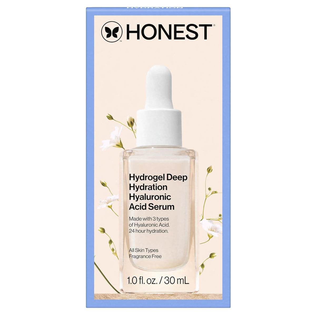 Honest Beauty Hydrogel - Suero de ácido hialurónico de hidratación...