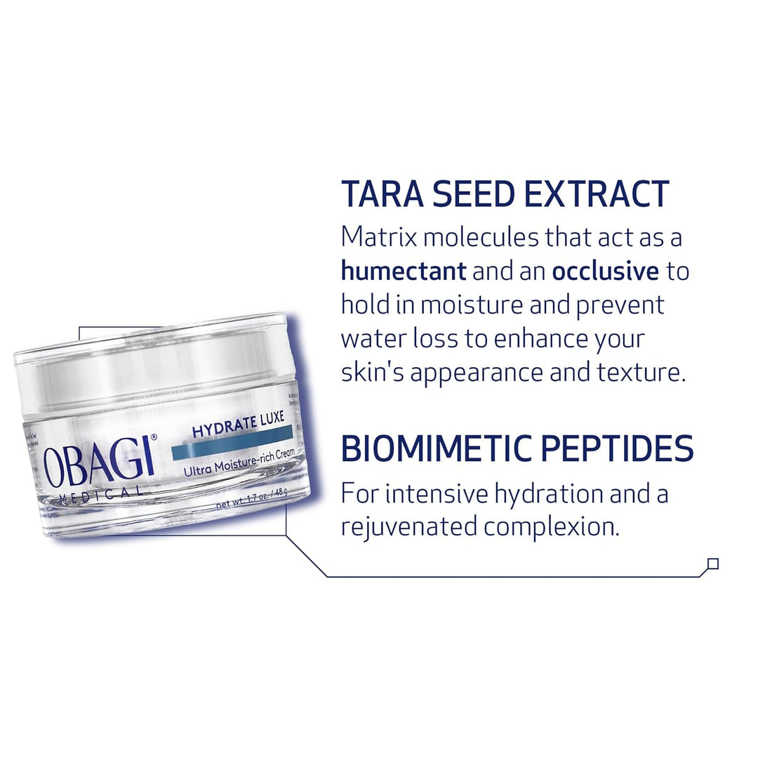 Obagi Hydrate Luxe - Hidratante ultra rico - No comedogénico con ex...