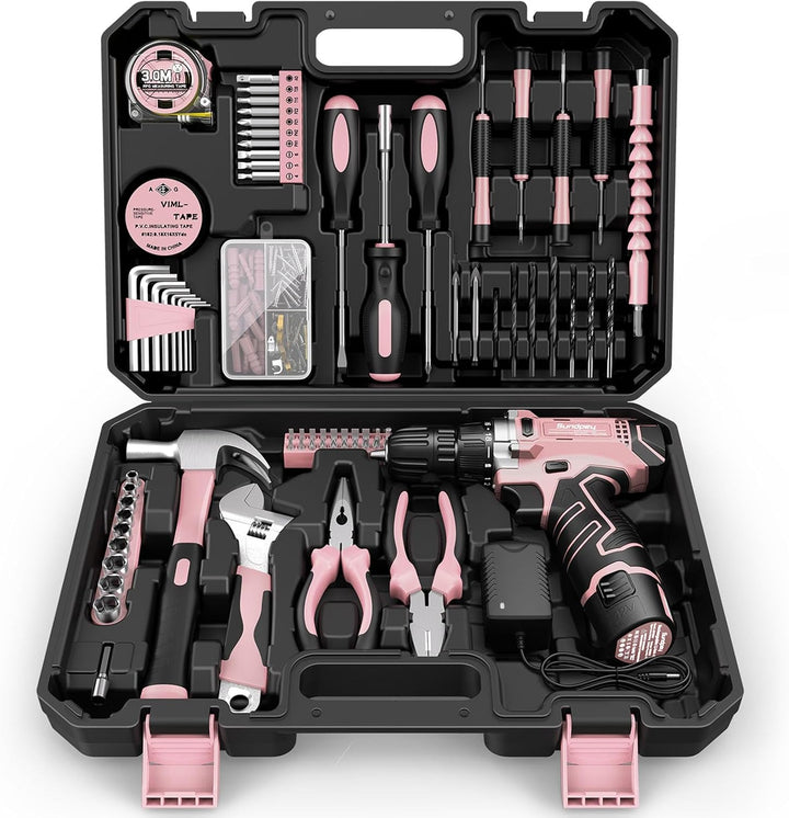 Kit de herramientas para el hogar Sundpey con taladro - Kit de herr...