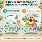 Tarjetas didácticas parlantes prémium 2026 y creador de historias para niños pequeños, 150 tarjetas de 300 palabras, juguete de aprendizaje Montessori, juguete educativo de aprendizaje de vocabulario