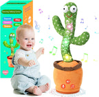 TWORIVER - Juguete de cactus parlante y bailarín de volumen ajustable, verde, No recargable