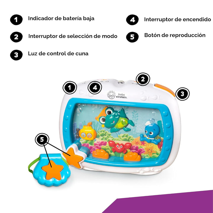 Baby Einstein Sea Dreams - Calmante de juguete con control r