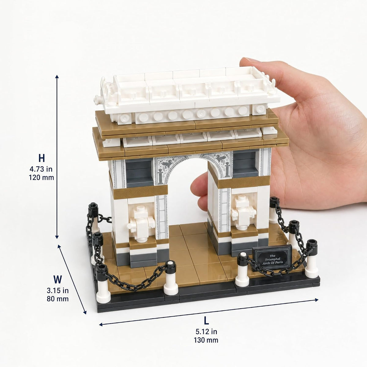 Set de Bloques de Construcción VDM Arco de Triunfo 516PCS