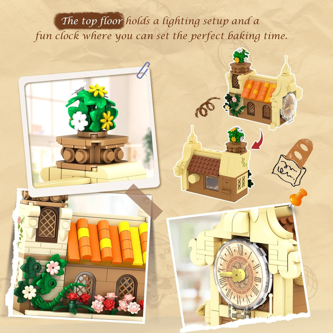 City Bakery Cafe House - Juego de construcción de casa con
